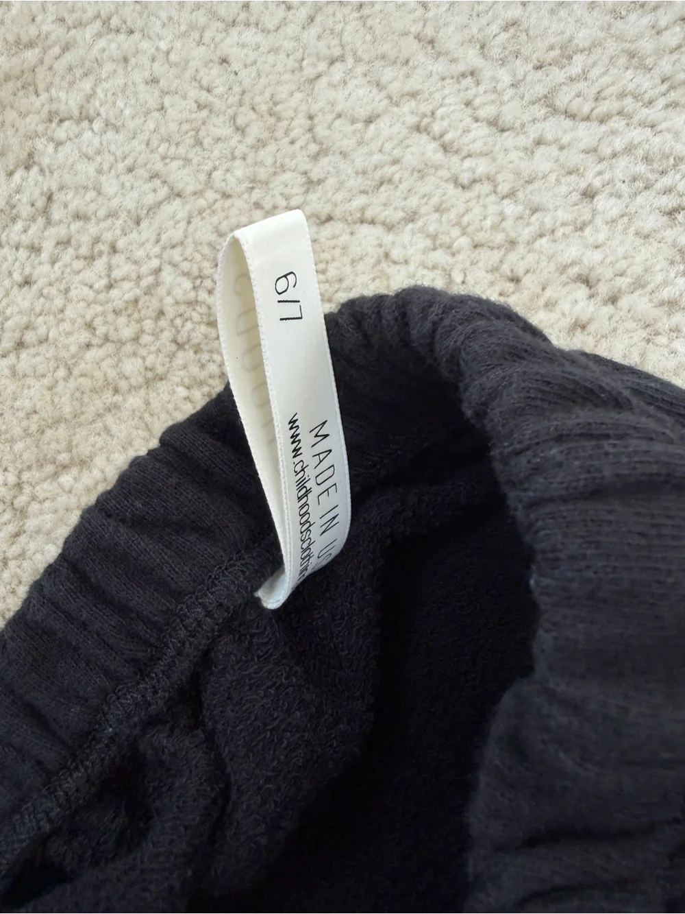 Childhoods Clothing Size 6/7 Black Pull On Joggers Slim Fit Sweatpants